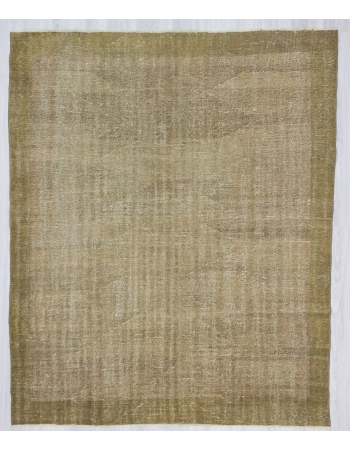 Vintage distressed modern Turkish rug