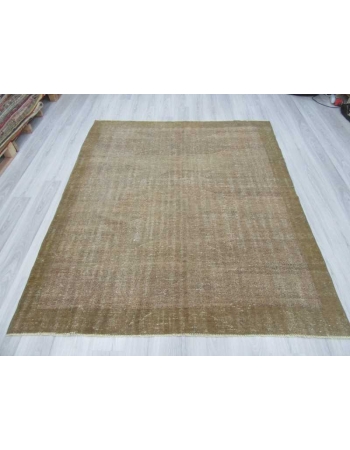 Vintage distressed modern Turkish rug