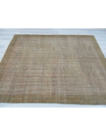 Vintage distressed modern Turkish rug
