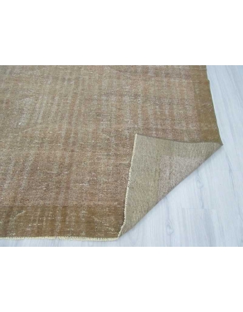 Vintage distressed modern Turkish rug