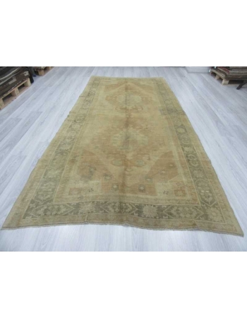 Washed out vintage Turkish rug