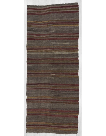 Vintage striped Turkish kilim rug