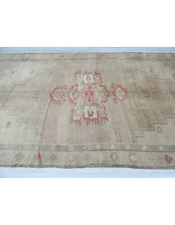 Vintage washed out large Turkish Kars rug