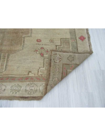 Vintage washed out large Turkish Kars rug