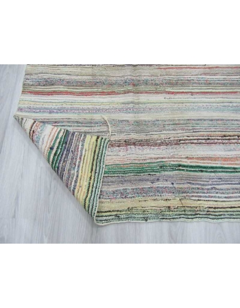Vintage decorative rag rug