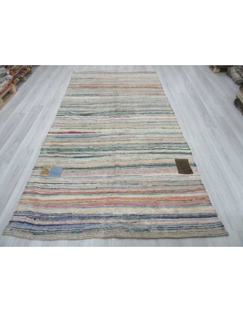 Vintage Turkish rag rug