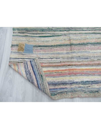 Vintage Turkish rag rug