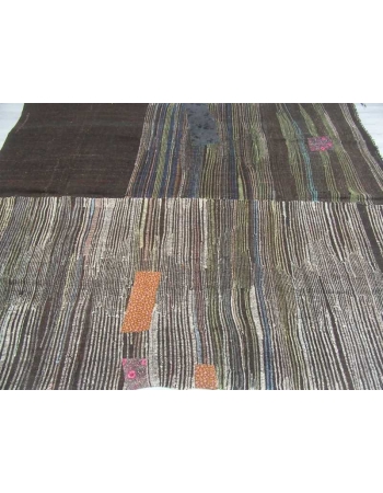 Vintage unique large kilim rug