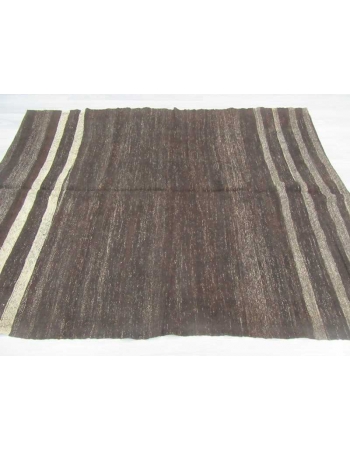 Vintage modern striped Turkish kilim rug