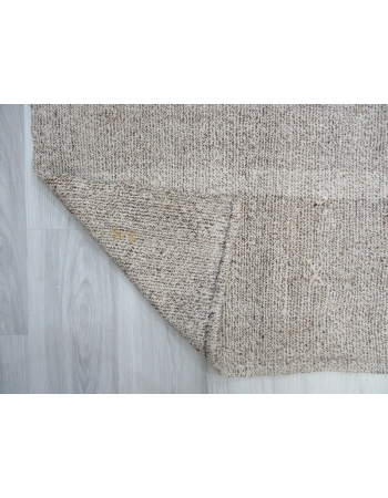 Vintage gray modern Turkish kilim rug