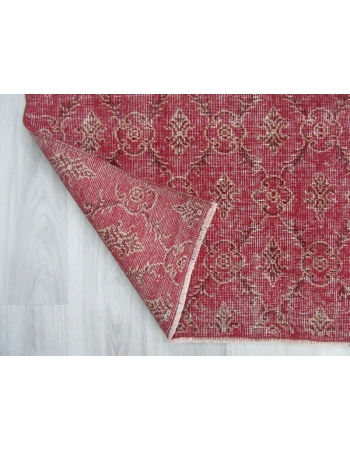 Vintage floral Turkish deco rug