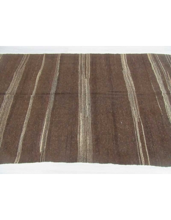 Vintage brown kilim rug