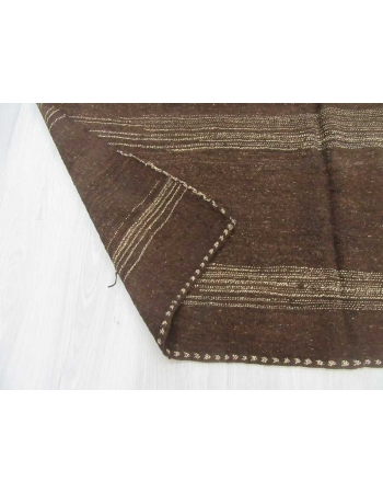 Vintage brown kilim rug