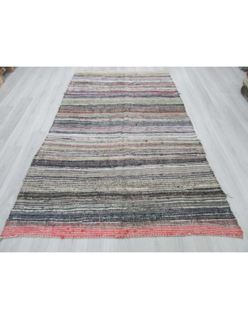 Vintage Turkish rag rug