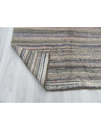 Vintage unique Turkish rag rug