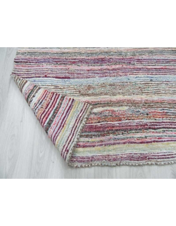 Vintage striped Turkish chaput kilim