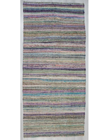 Vintage striped rag rug