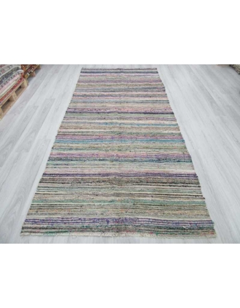 Vintage striped rag rug