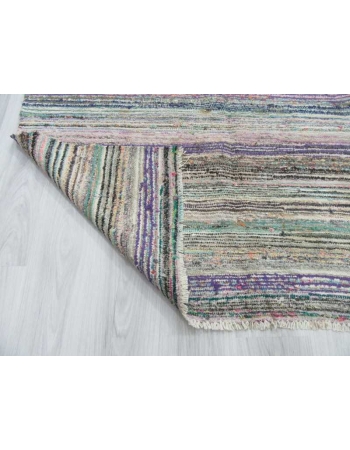 Vintage striped rag rug