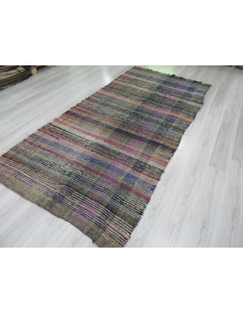 Vintage Turkish rag rug