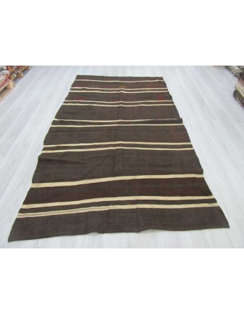 Vintage striped kilim rug