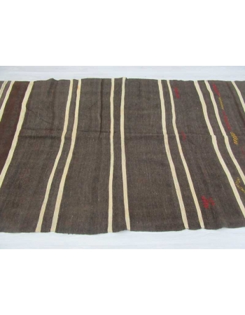 Vintage striped kilim rug