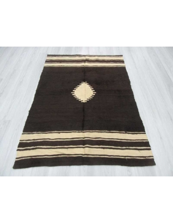 Vintage decorative Turkish blanket kilim rug