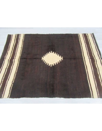Vintage decorative Turkish blanket kilim rug