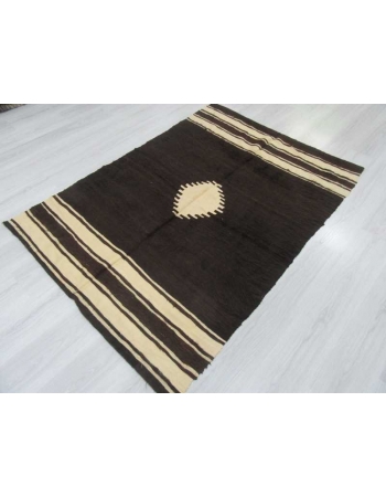 Vintage decorative Turkish blanket kilim rug