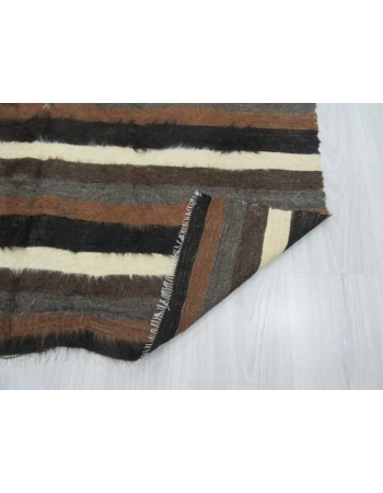 Vintage striped blanket kilim rug