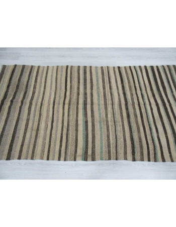 Striped vintage kilim rug