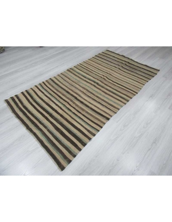 Striped vintage kilim rug