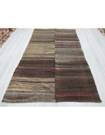 Vintage unique modern kilim rug