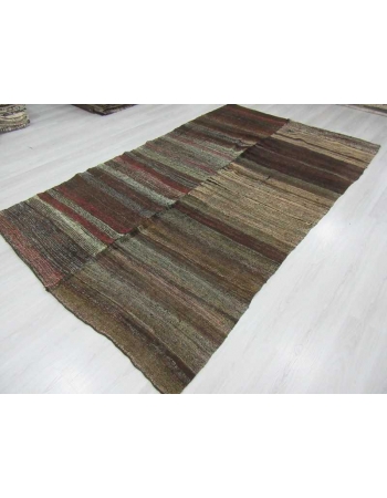 Vintage unique modern kilim rug