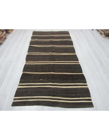 Vintage striped kilim rug