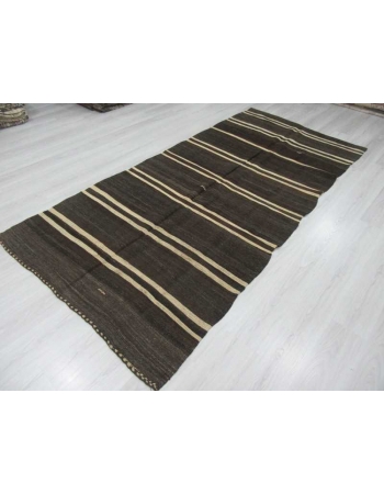 Vintage striped kilim rug