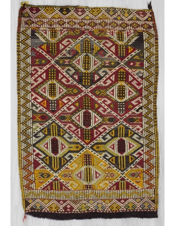 Vintage small kilim rug