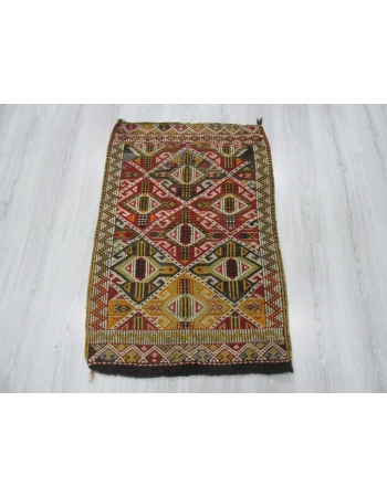 Vintage small kilim rug