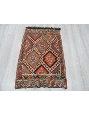 Small vintage kilim rug