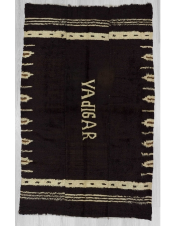 Vintage decorative Siirt blanket kilim rug