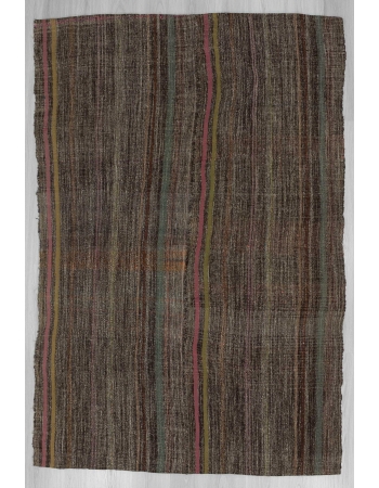 Vintage modern Turkish kilim rug