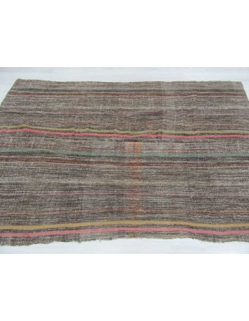 Vintage modern Turkish kilim rug
