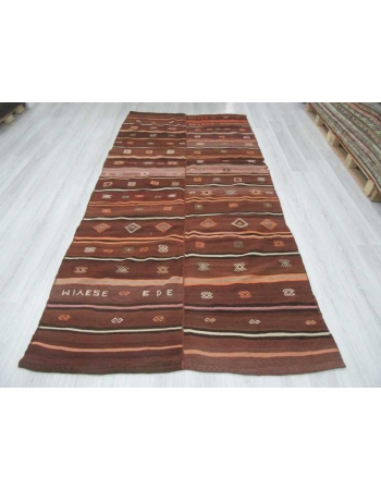 Vintage Turkish Kars kilim rug