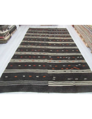 Black Vintage kilim rug