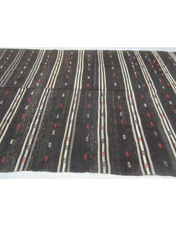 Black Vintage kilim rug