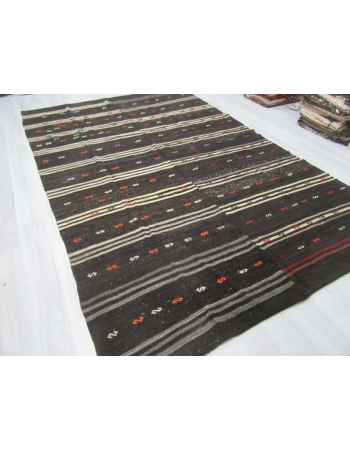 Black Vintage kilim rug