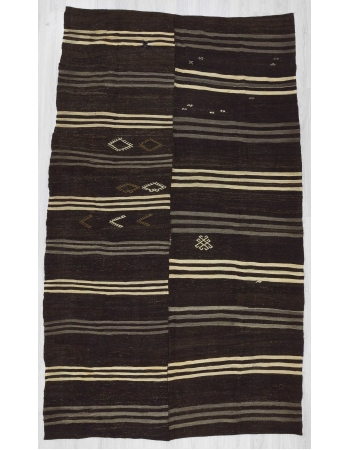 Striped Turkish kilim rug