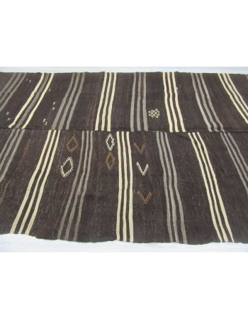 Striped Turkish kilim rug