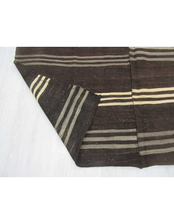 Striped Turkish kilim rug