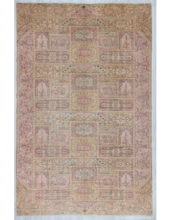 Vintage unique large Turkish Kayseri rug